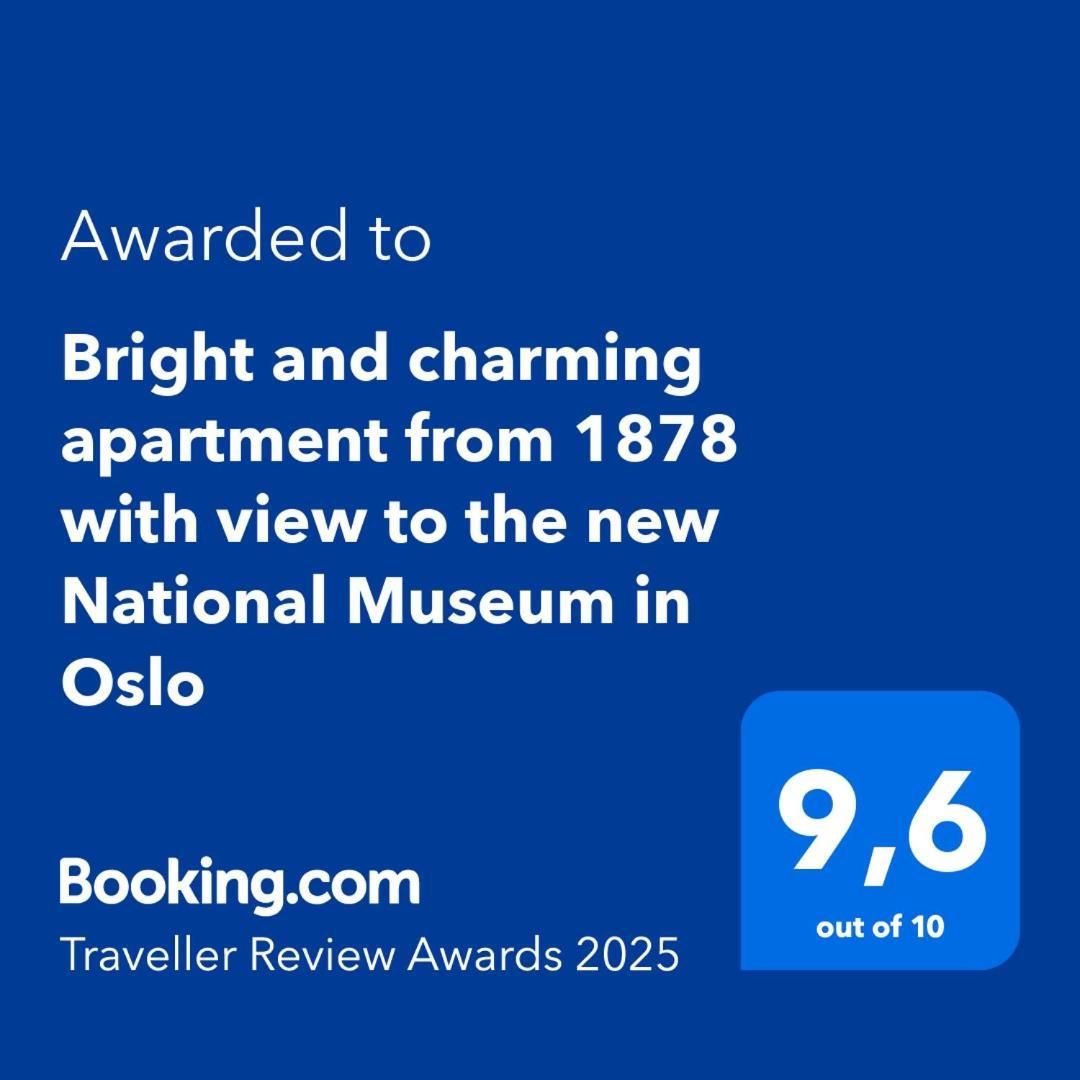 Bright And Charming From 1878 With View To The New National Museum In Lejlighed Oslo